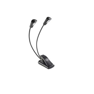 K&M Lamp Double Goose Neck, with double  LED 12244
